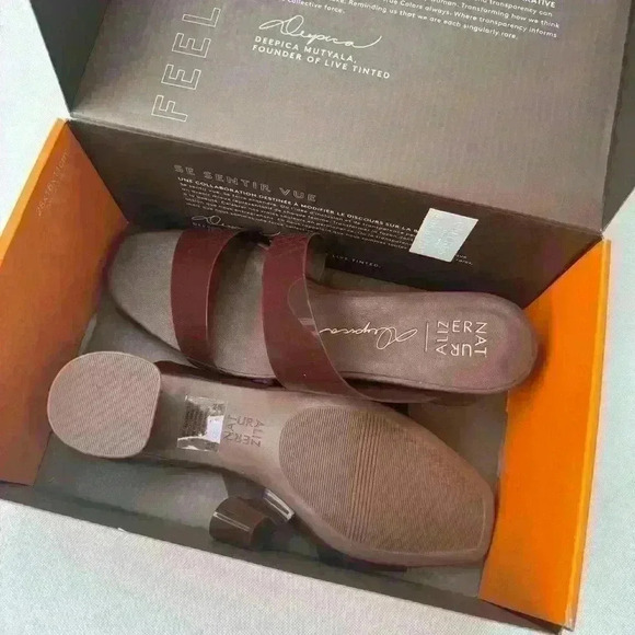 NWT Naturalizer Illuminate Heel Sandal Summer Shoe Shade 1 Deep Size 9 - Picture 2 of 8